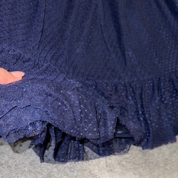 Lulus- NWT Navy Mesh One-Shoulder Mini Dress size Small - Picture 9 of 16